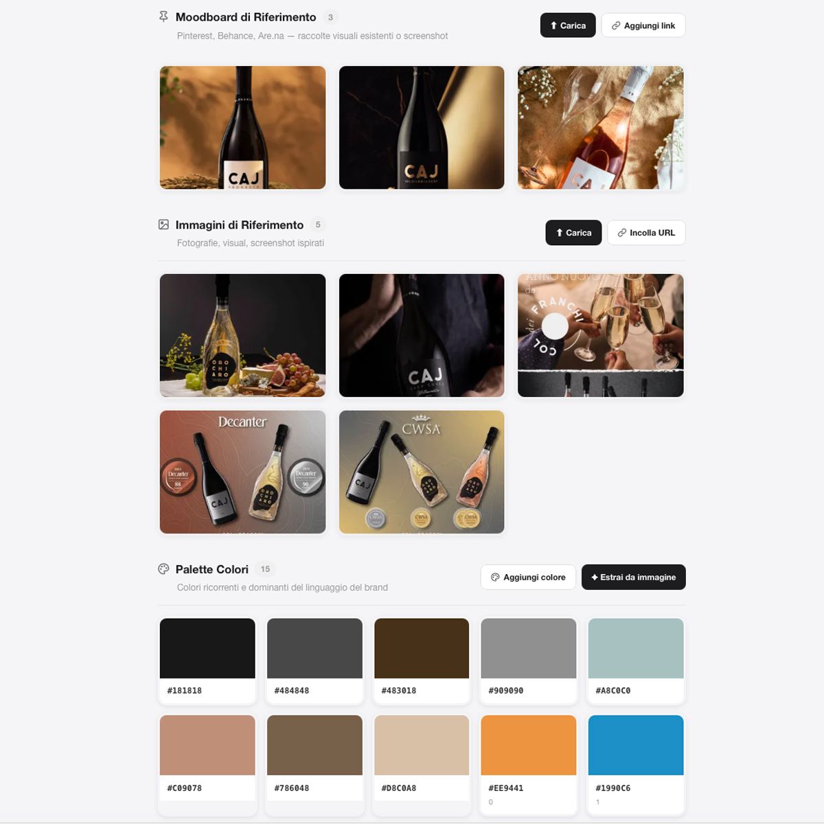 Moodboard & Perception Matrix — Priority Suite