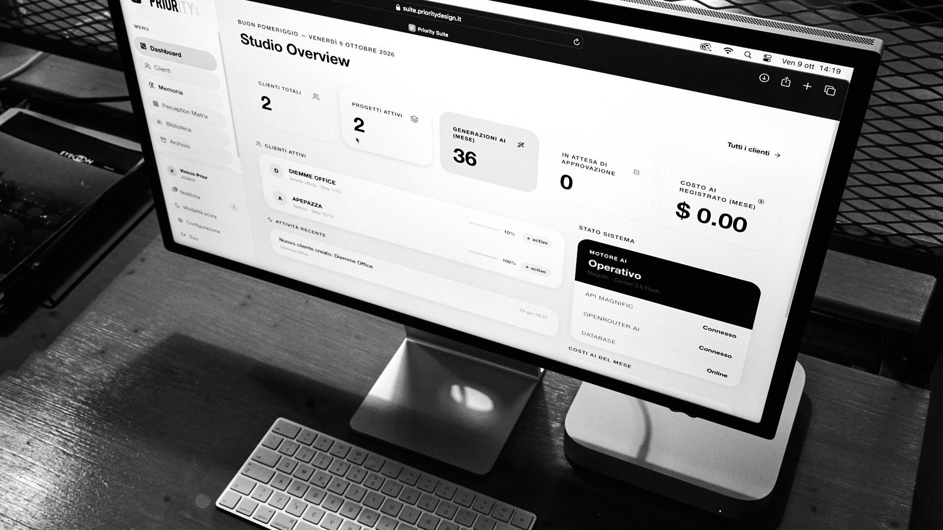 Priority Suite — schermata 3